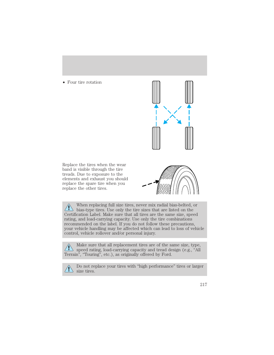 Maintenance and specifications | FORD 2003 Escape v.2 User Manual | Page 217 / 240