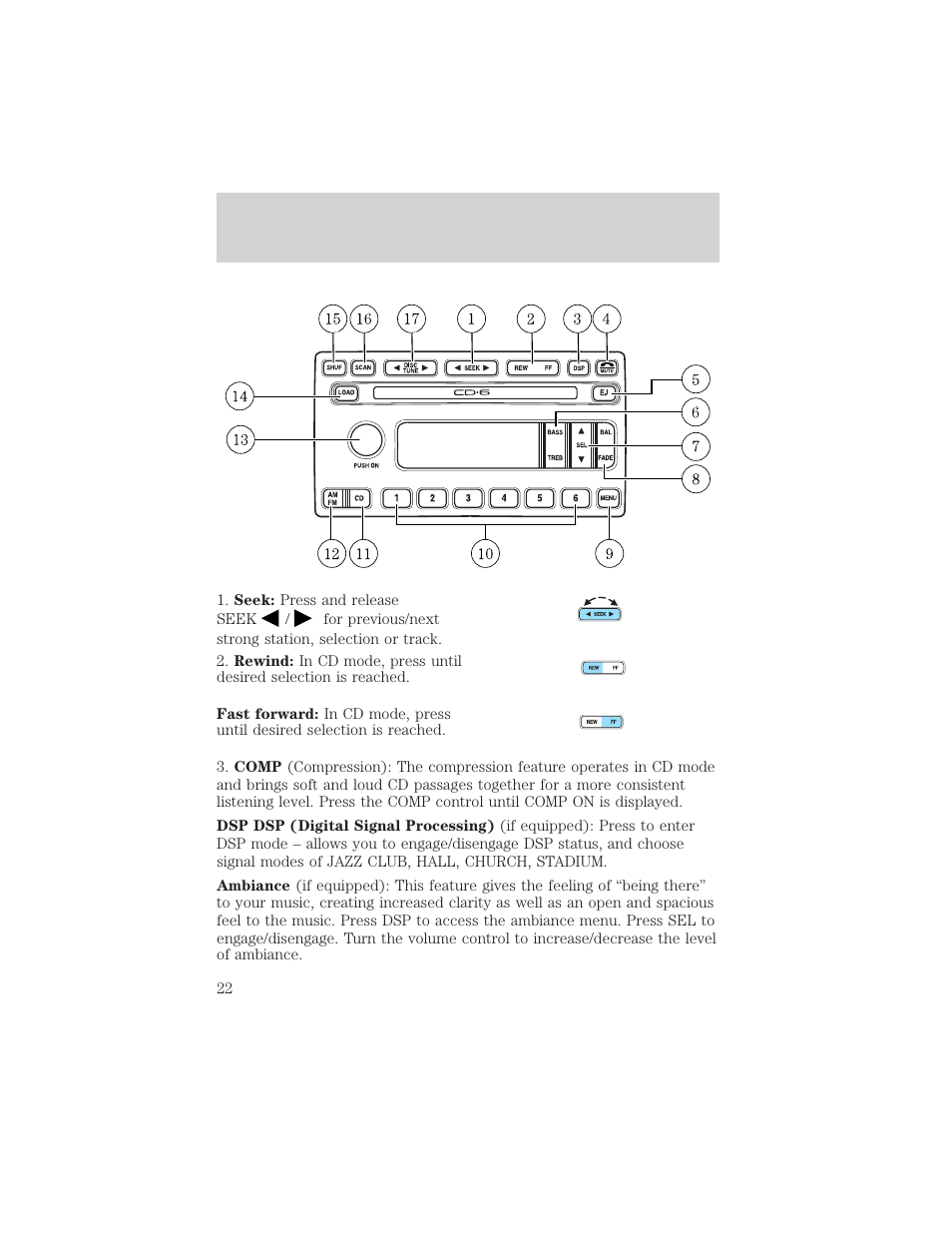 Entertainment systems | FORD 2003 Escape v.2 User Manual | Page 22 / 240