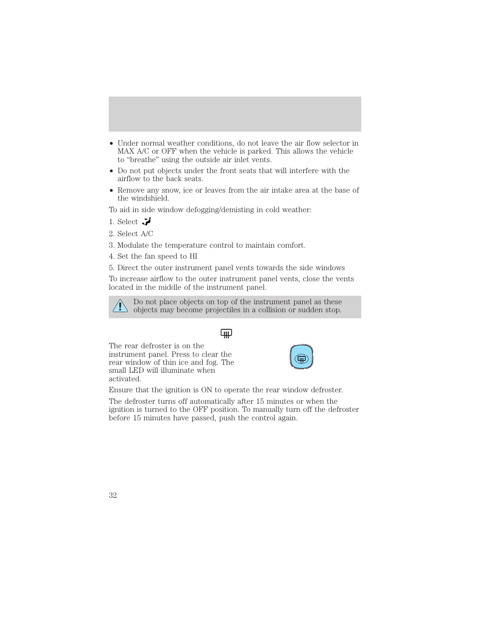 Climate controls | FORD 2003 Escape v.2 User Manual | Page 32 / 240