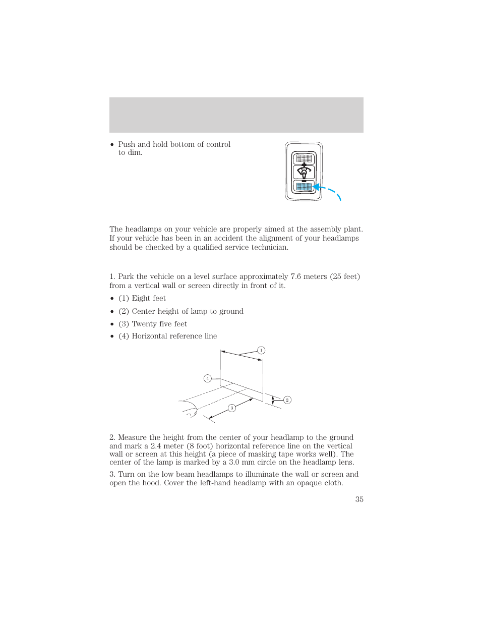 Lights | FORD 2003 Escape v.2 User Manual | Page 35 / 240