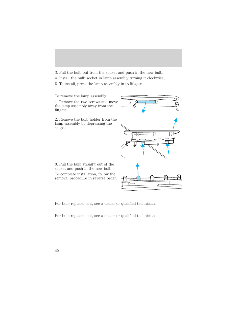 Lights | FORD 2003 Escape v.2 User Manual | Page 42 / 240