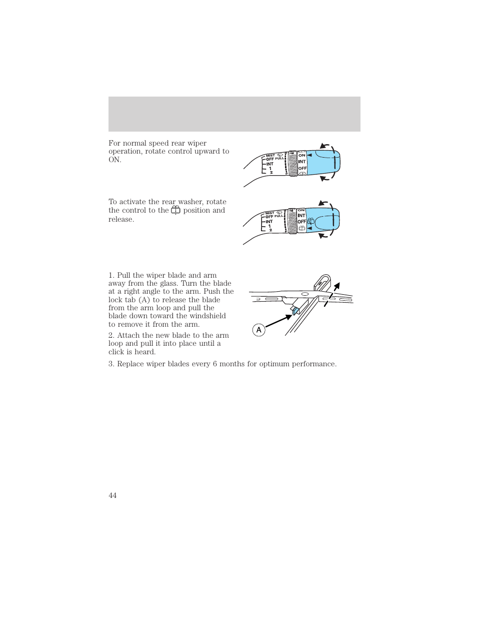 Driver controls | FORD 2003 Escape v.2 User Manual | Page 44 / 240