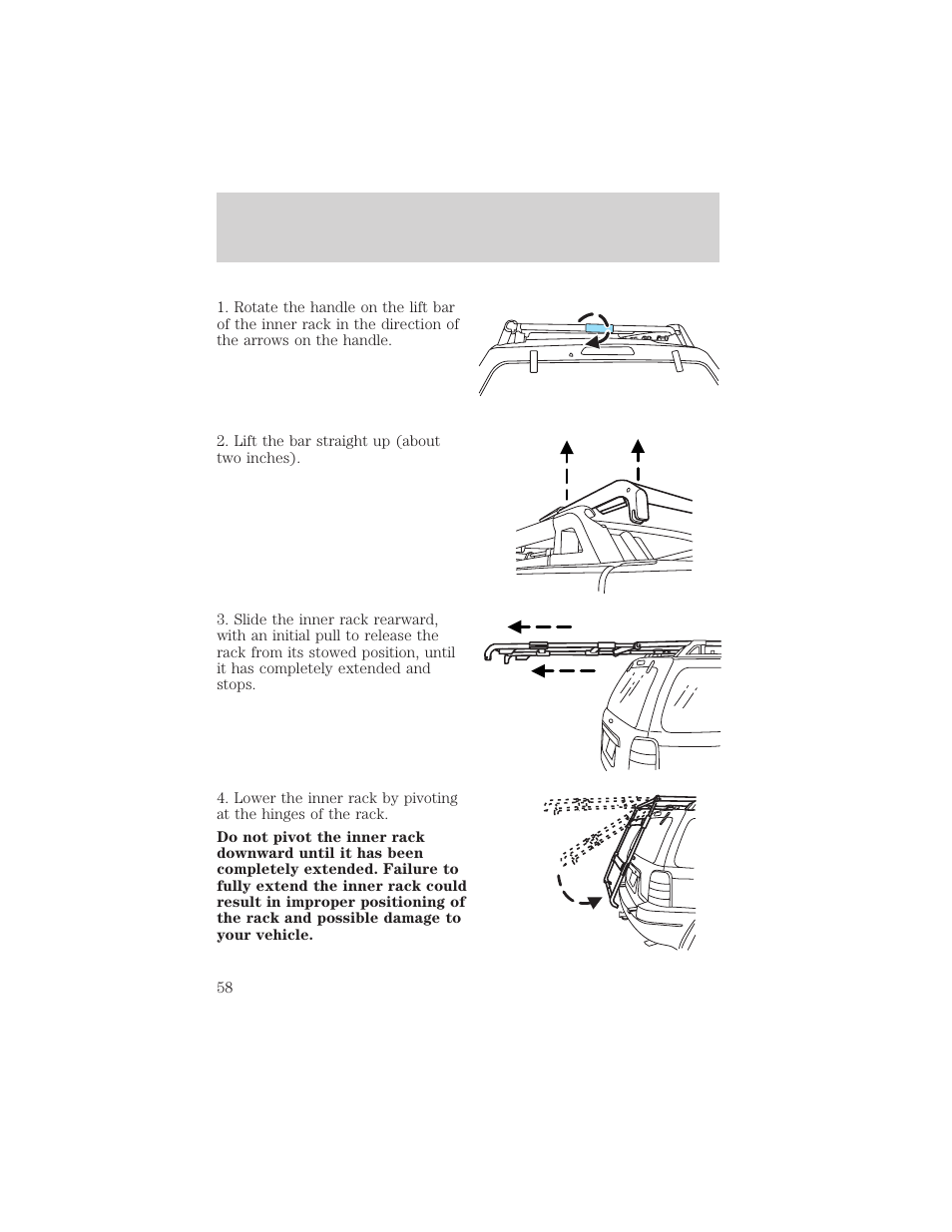 Driver controls | FORD 2003 Escape v.2 User Manual | Page 58 / 240