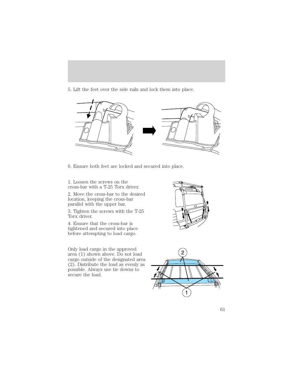 Driver controls | FORD 2003 Escape v.2 User Manual | Page 61 / 240