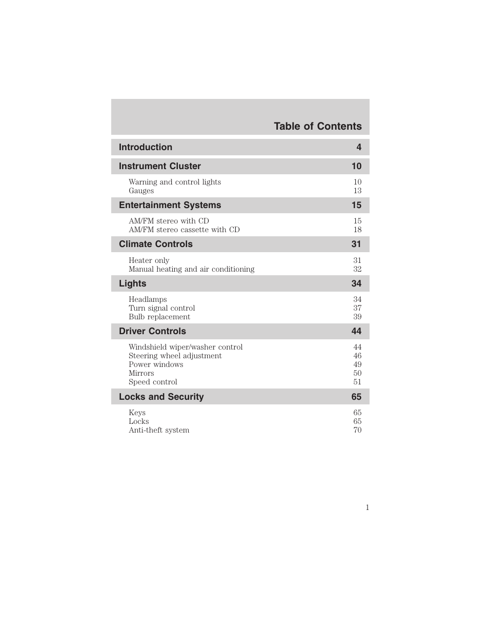 FORD 2003 Escape v.3 User Manual | 240 pages