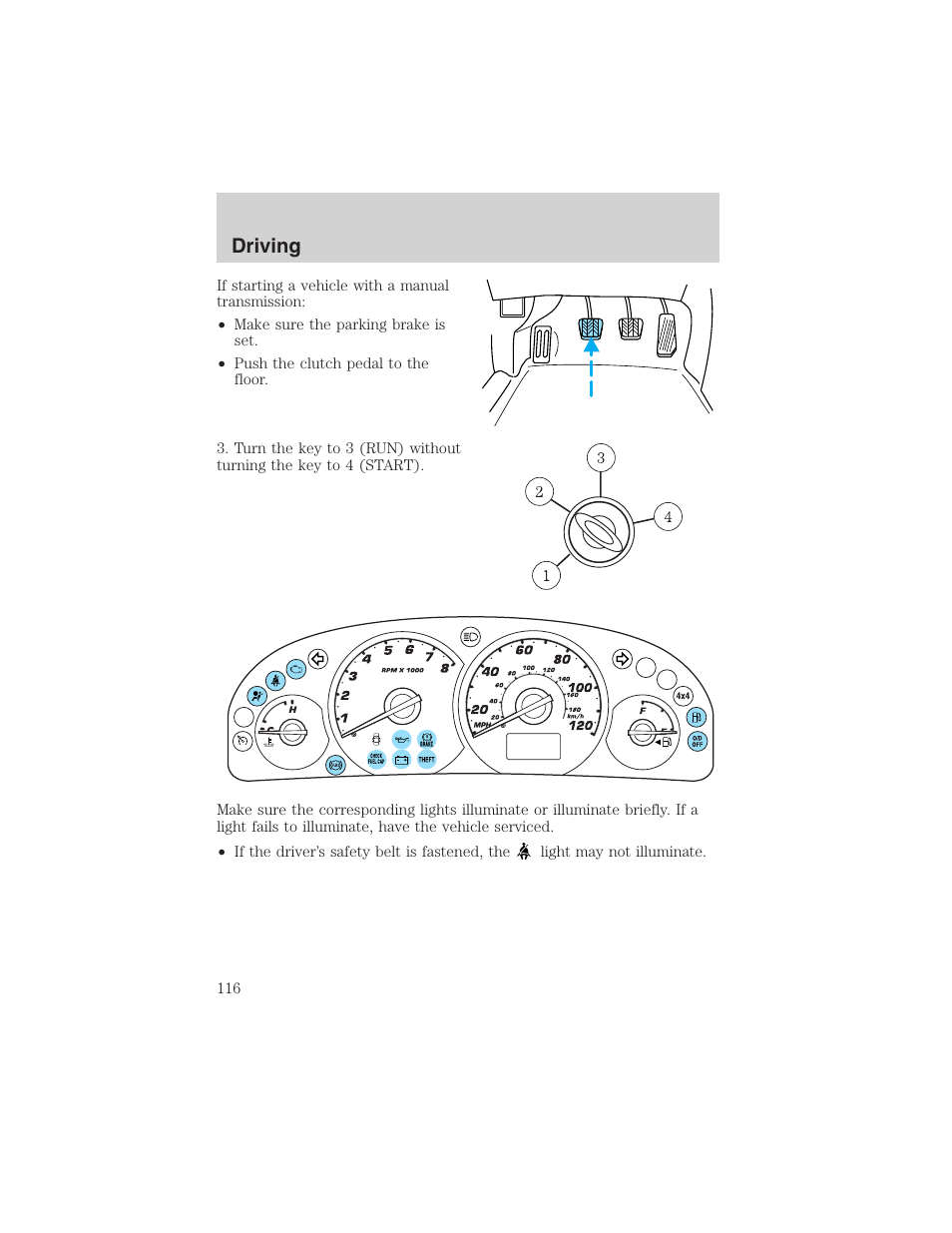 Driving | FORD 2003 Escape v.3 User Manual | Page 116 / 240