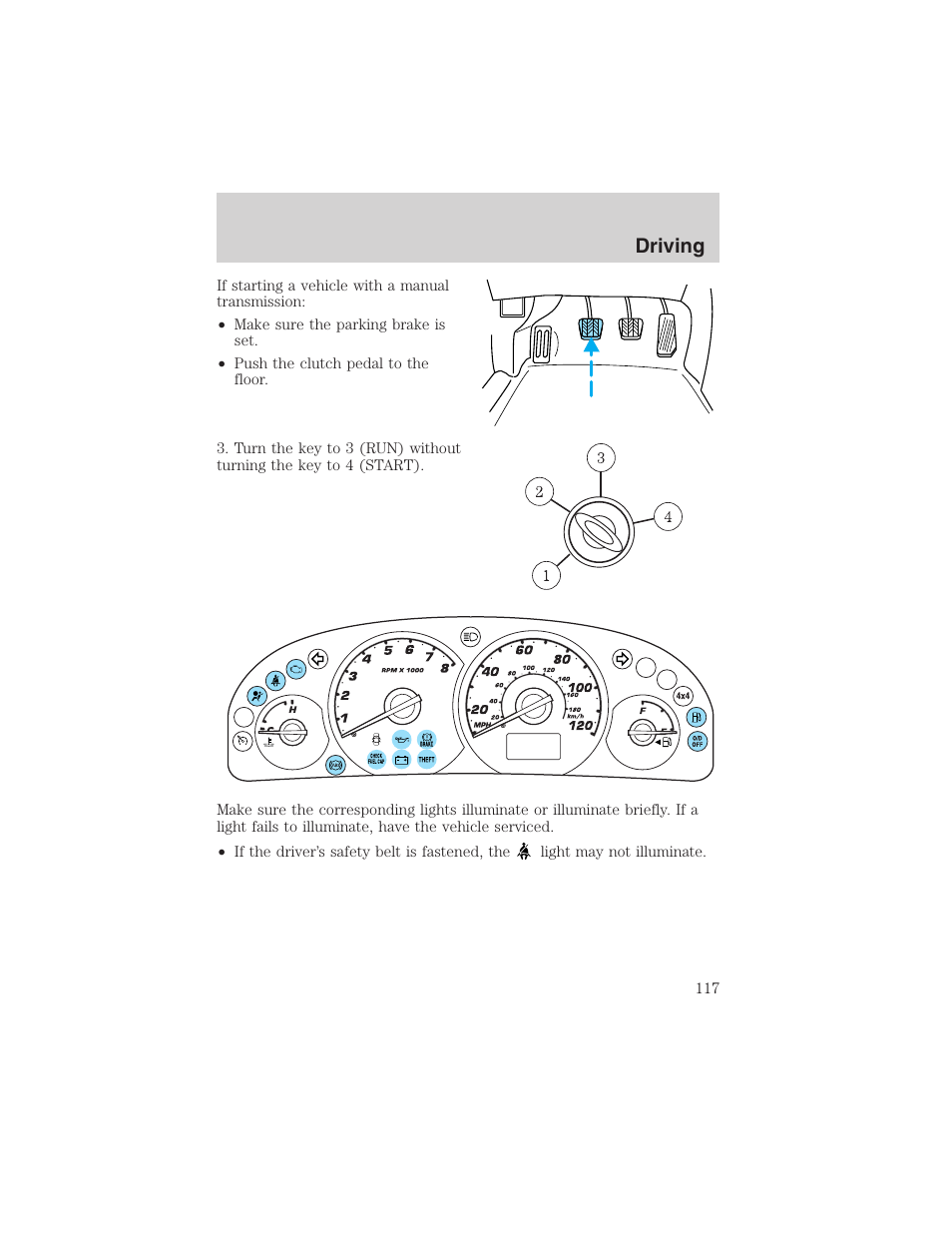 Driving | FORD 2003 Escape v.4 User Manual | Page 117 / 240