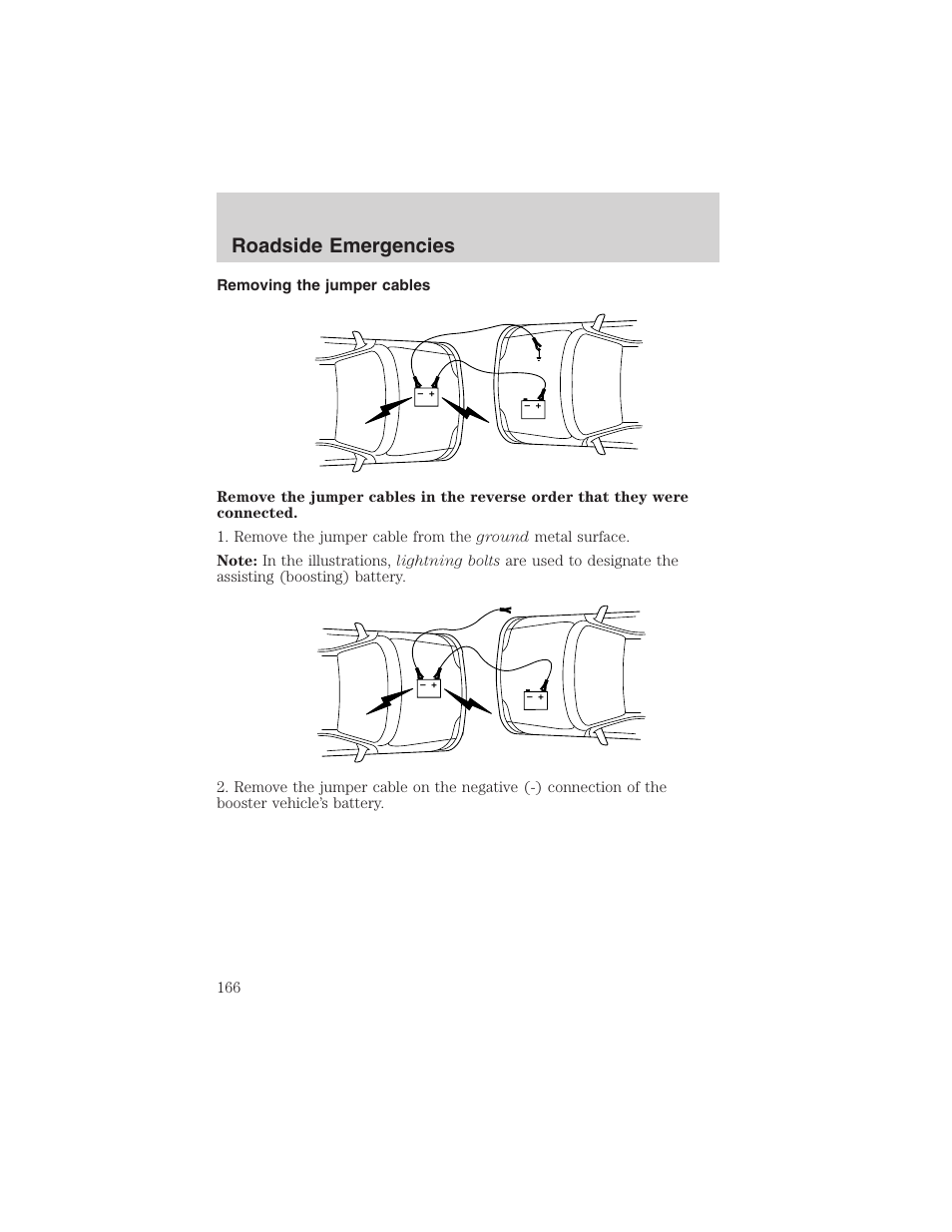 Roadside emergencies | FORD 2003 Escape v.4 User Manual | Page 166 / 240