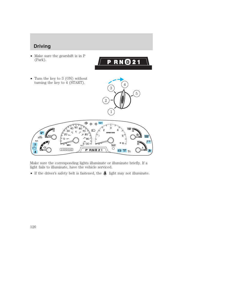 Driving | FORD 2003 Excursion v.1 User Manual | Page 126 / 240