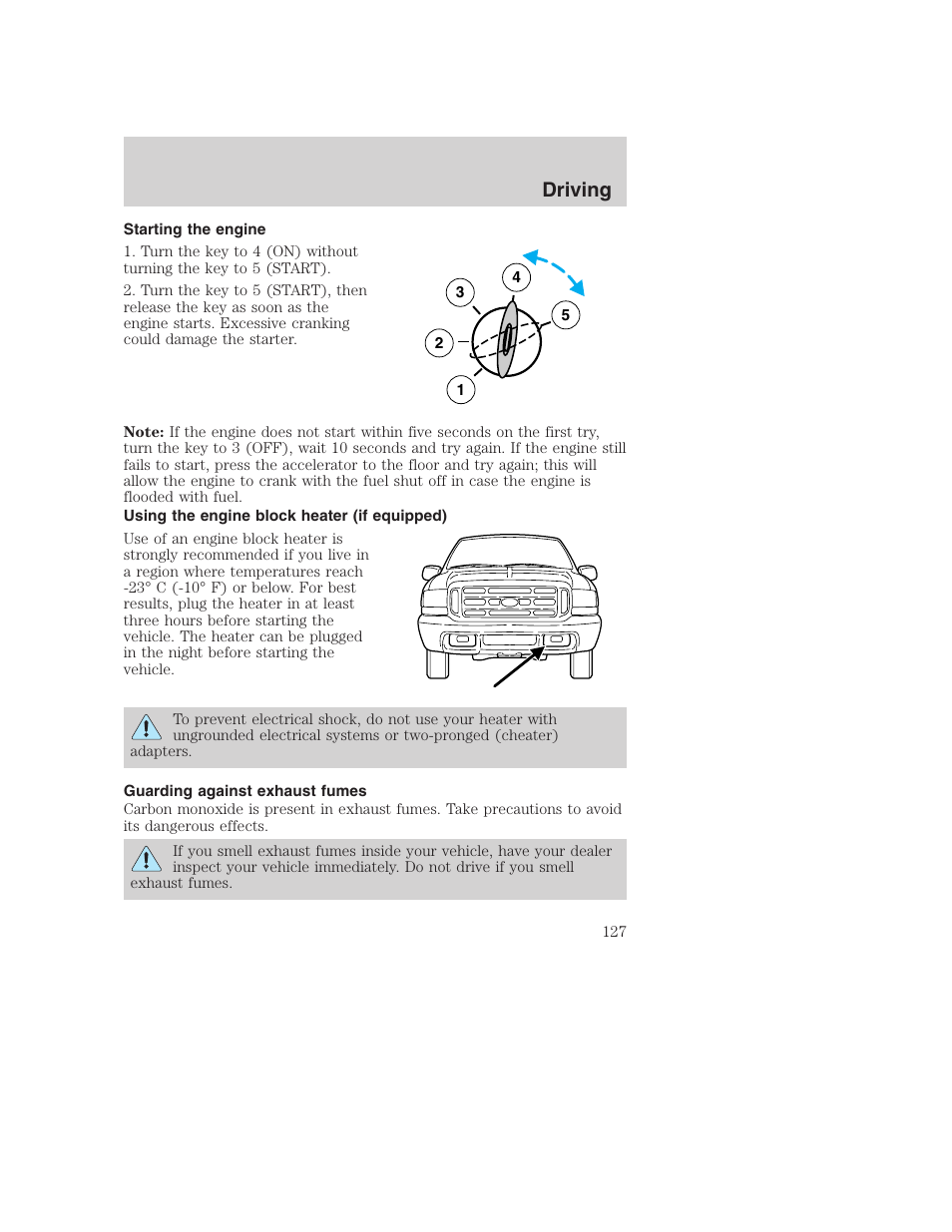 Driving | FORD 2003 Excursion v.1 User Manual | Page 127 / 240