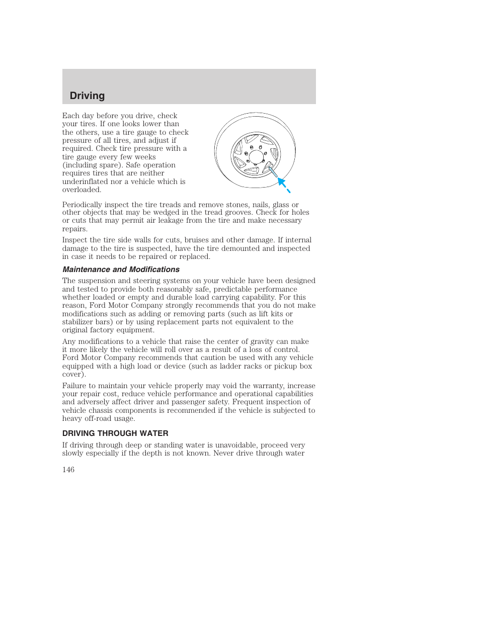 Driving | FORD 2003 Excursion v.1 User Manual | Page 146 / 240