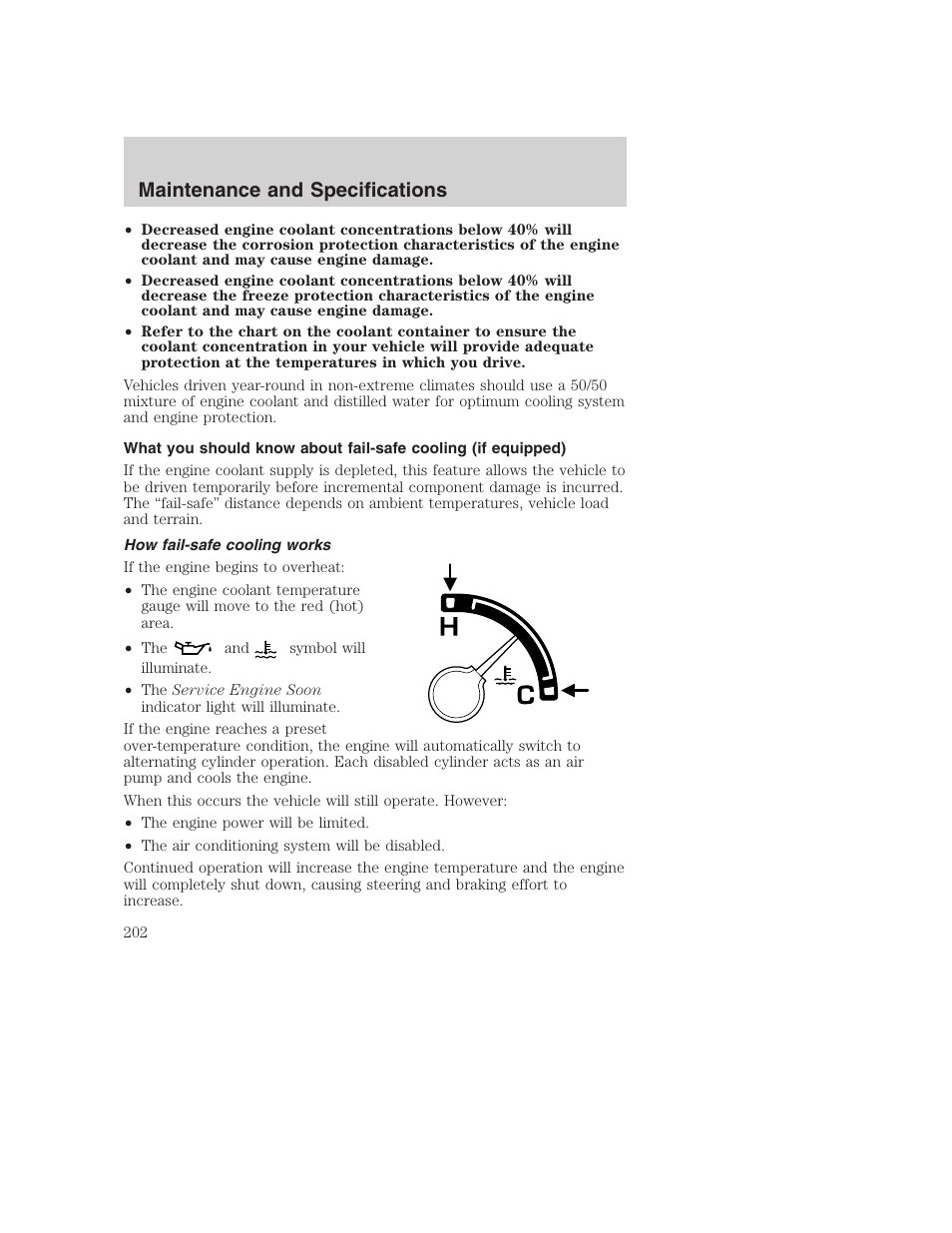 Maintenance and specifications | FORD 2003 Excursion v.1 User Manual | Page 202 / 240