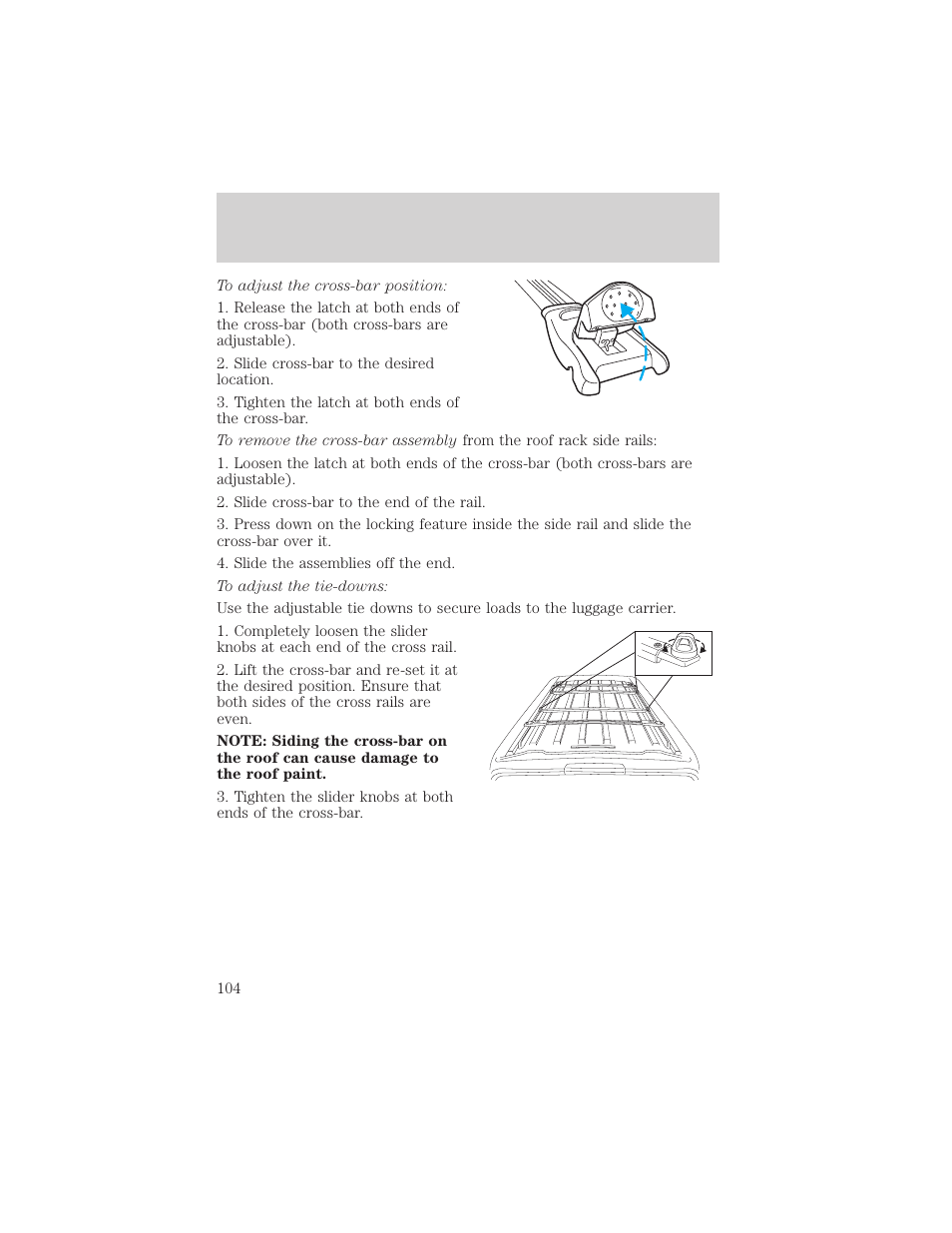 Driver controls | FORD 2003 Excursion v.2 User Manual | Page 104 / 272