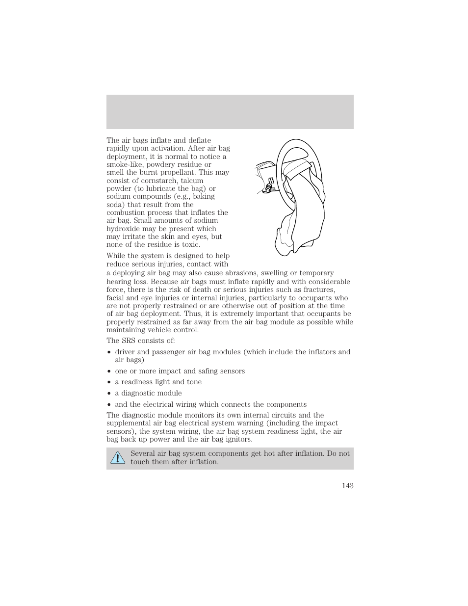 Seating and safety restraints | FORD 2003 Excursion v.2 User Manual | Page 143 / 272