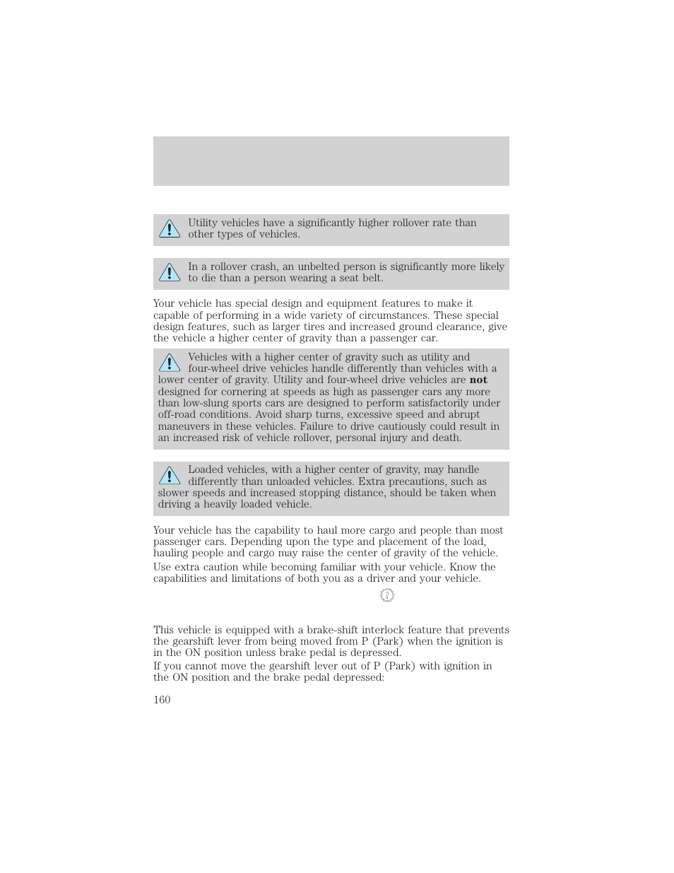Driving | FORD 2003 Excursion v.2 User Manual | Page 160 / 272