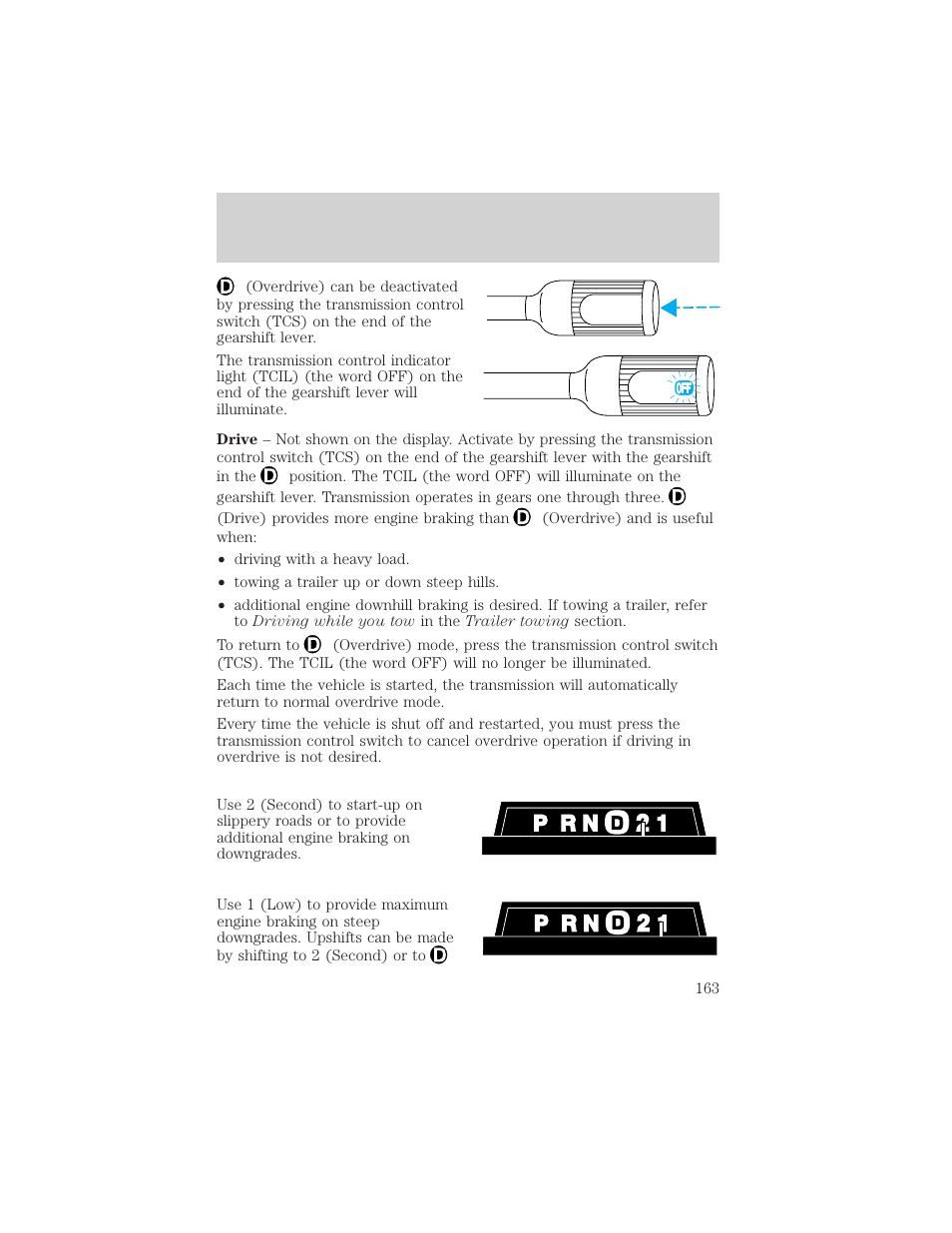 Driving | FORD 2003 Excursion v.2 User Manual | Page 163 / 272