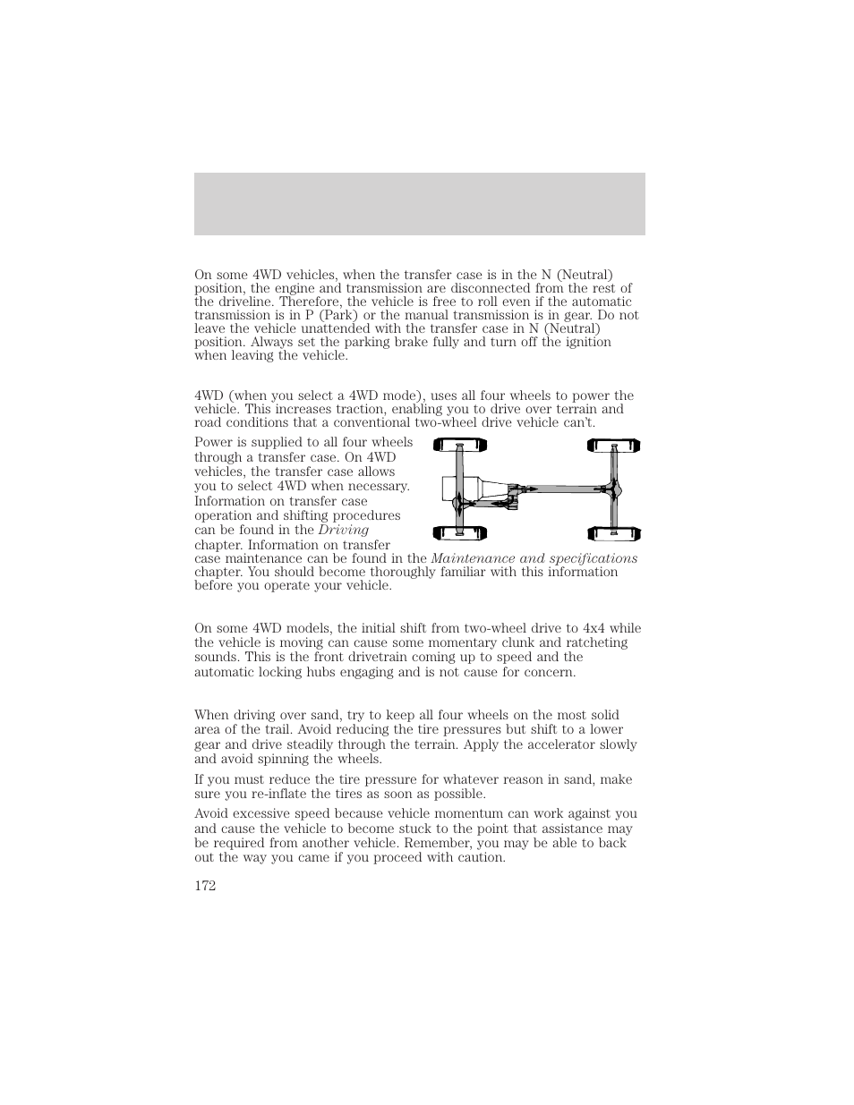 Driving | FORD 2003 Excursion v.2 User Manual | Page 172 / 272