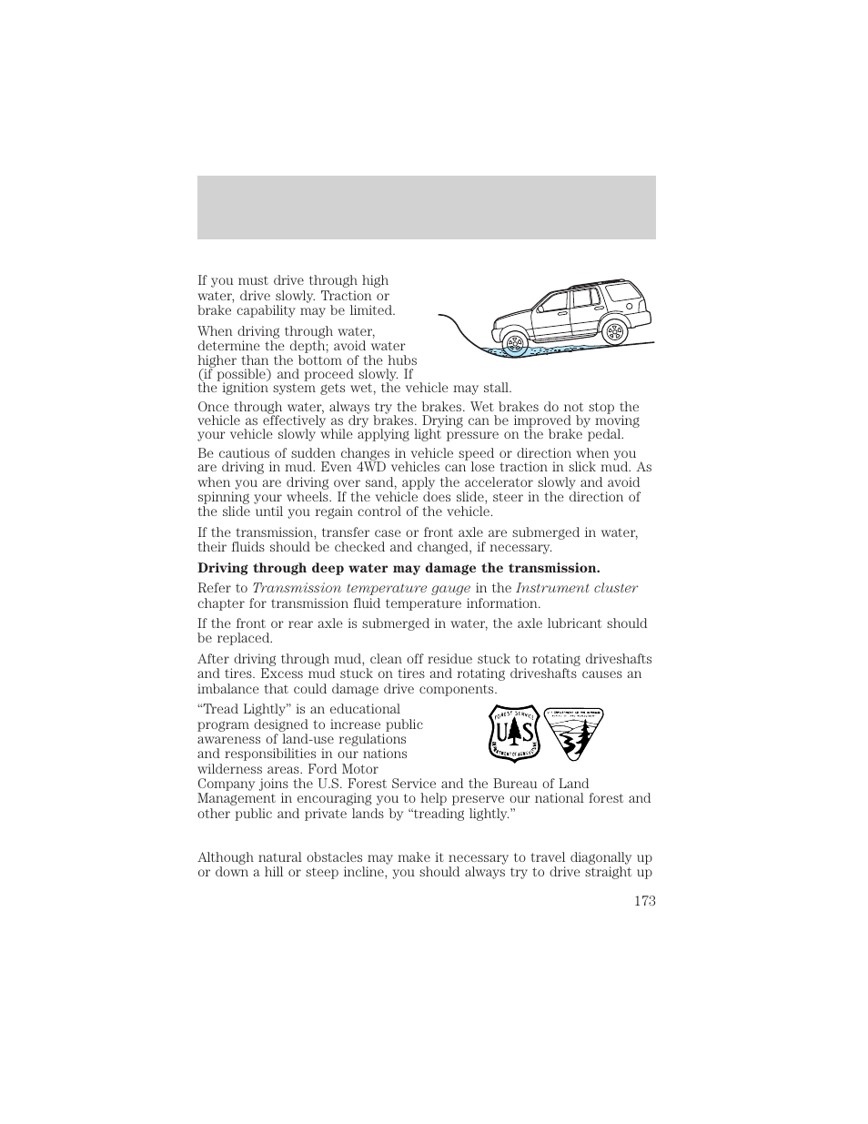 Driving | FORD 2003 Excursion v.2 User Manual | Page 173 / 272