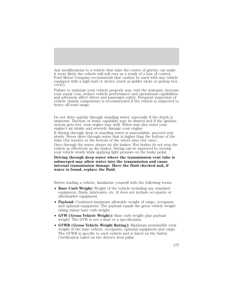 Driving | FORD 2003 Excursion v.2 User Manual | Page 177 / 272