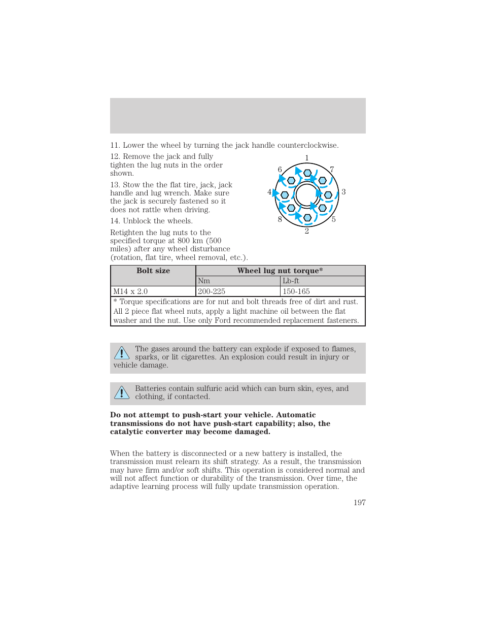 Roadside emergencies | FORD 2003 Excursion v.2 User Manual | Page 197 / 272