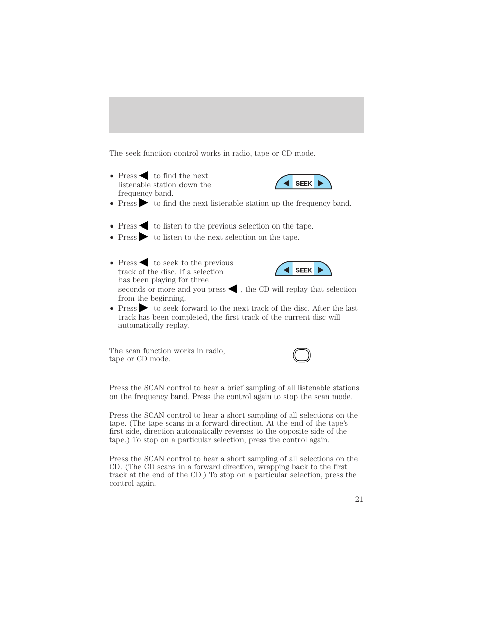 Entertainment systems | FORD 2003 Excursion v.2 User Manual | Page 21 / 272