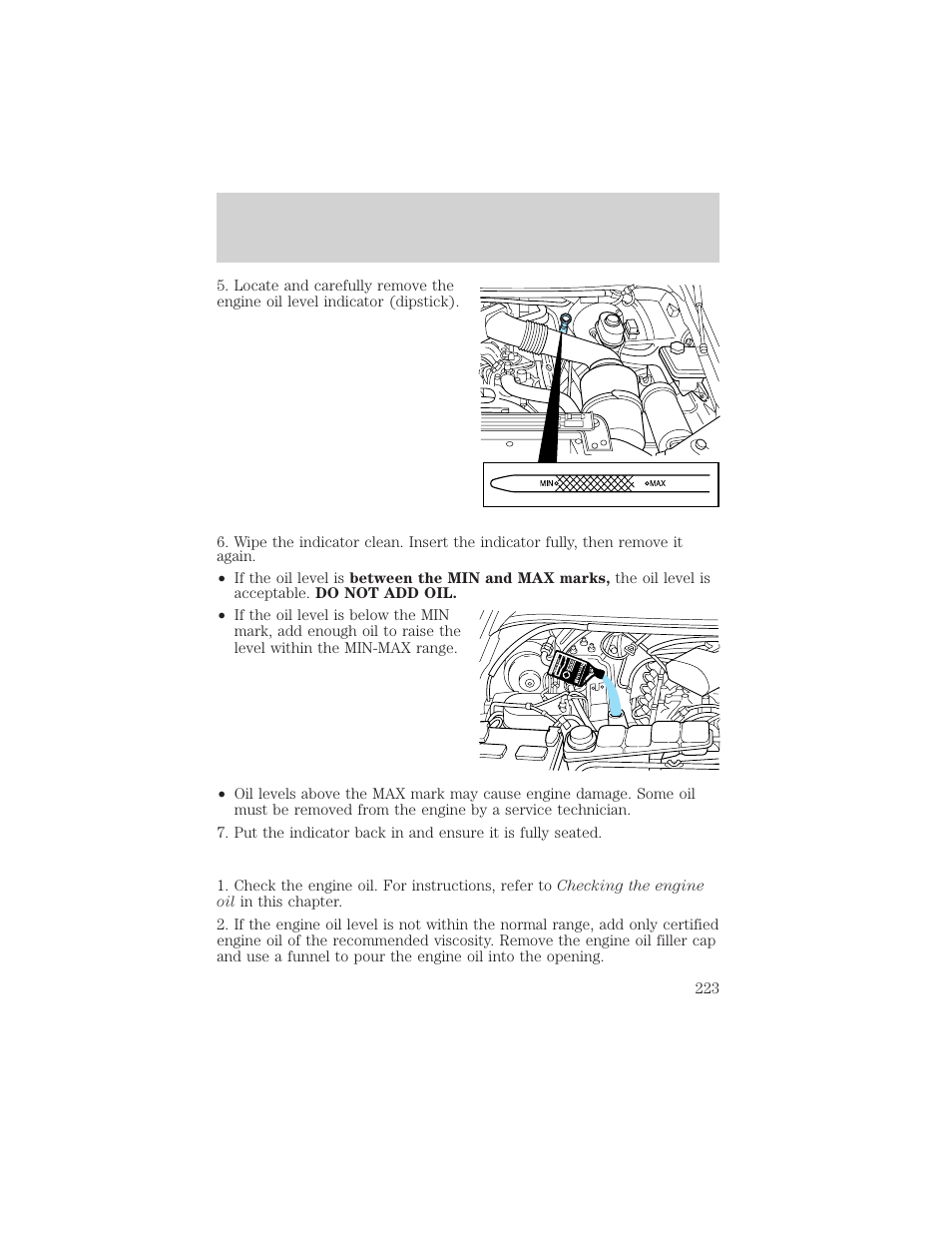 Maintenance and specifications | FORD 2003 Excursion v.2 User Manual | Page 223 / 272