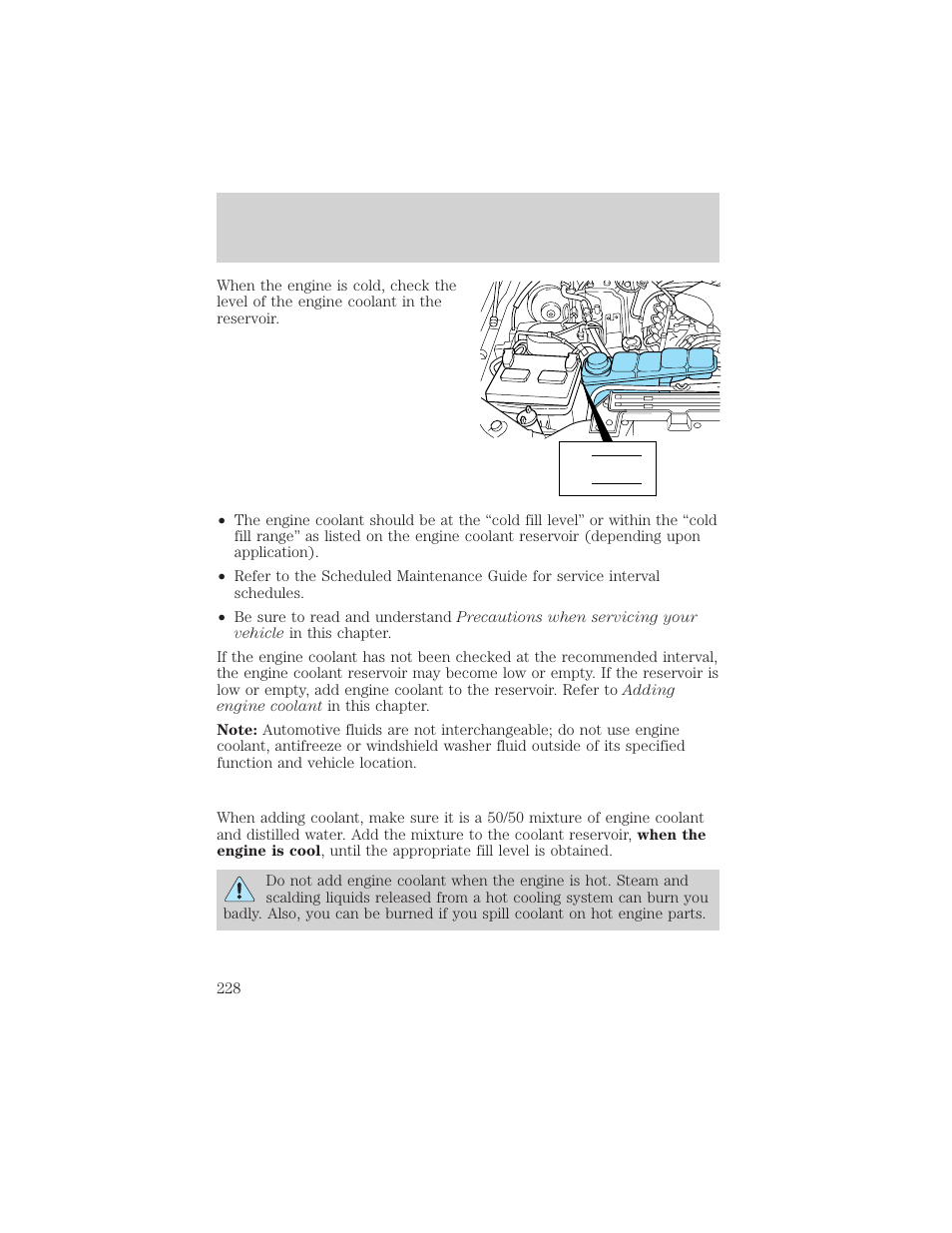 Maintenance and specifications | FORD 2003 Excursion v.2 User Manual | Page 228 / 272