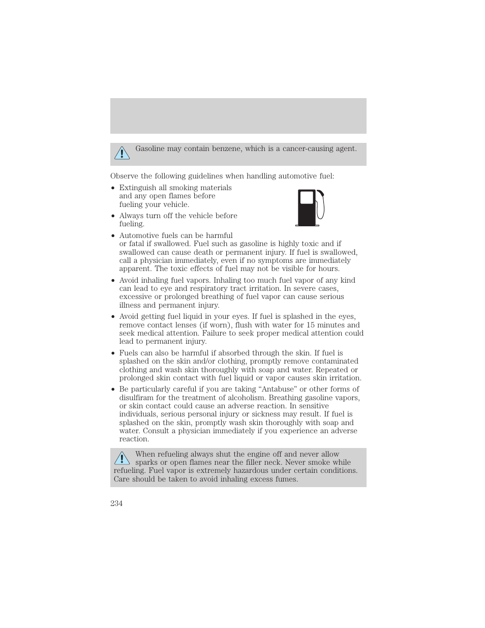 Maintenance and specifications | FORD 2003 Excursion v.2 User Manual | Page 234 / 272