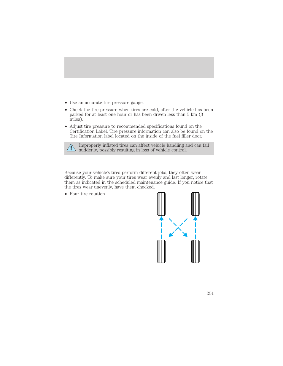 Maintenance and specifications | FORD 2003 Excursion v.2 User Manual | Page 251 / 272