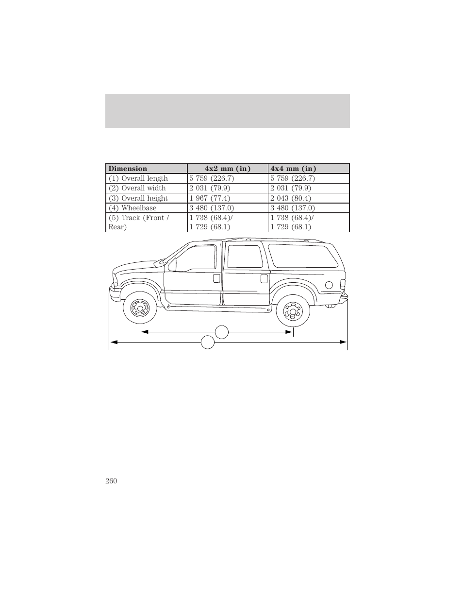 Maintenance and specifications | FORD 2003 Excursion v.2 User Manual | Page 260 / 272