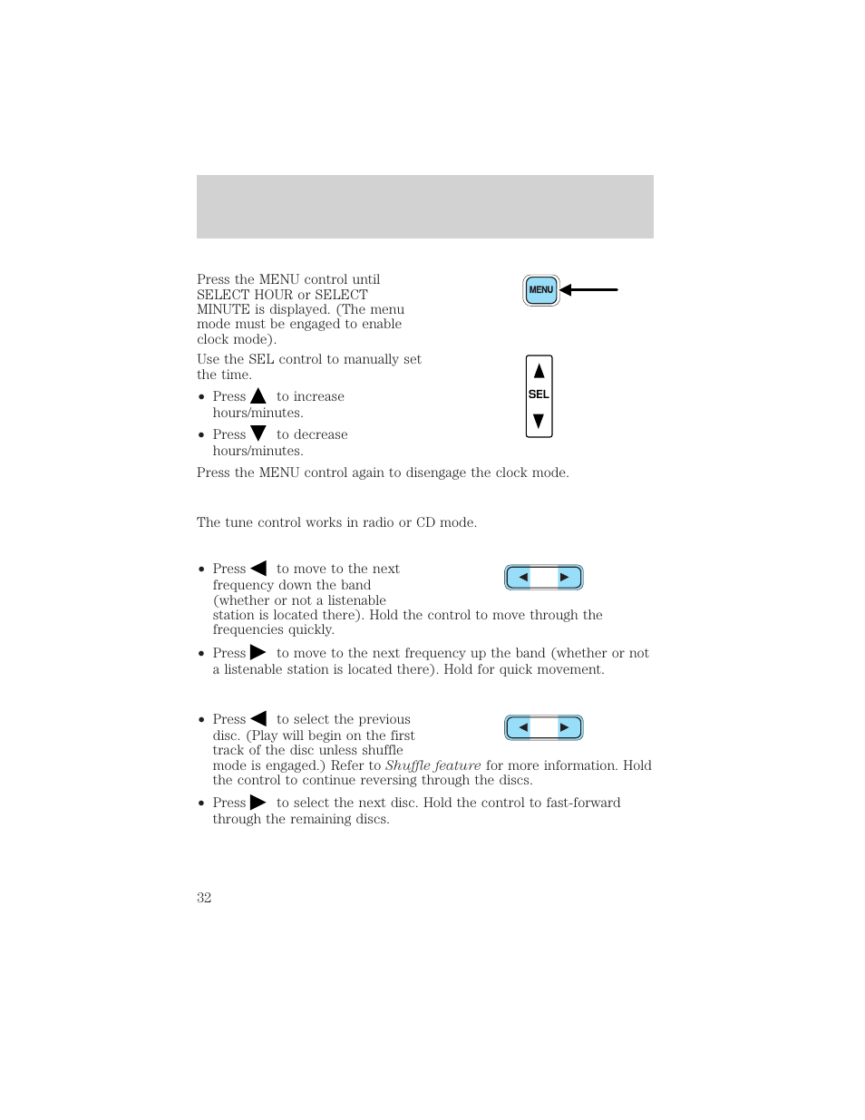 Entertainment systems | FORD 2003 Excursion v.2 User Manual | Page 32 / 272