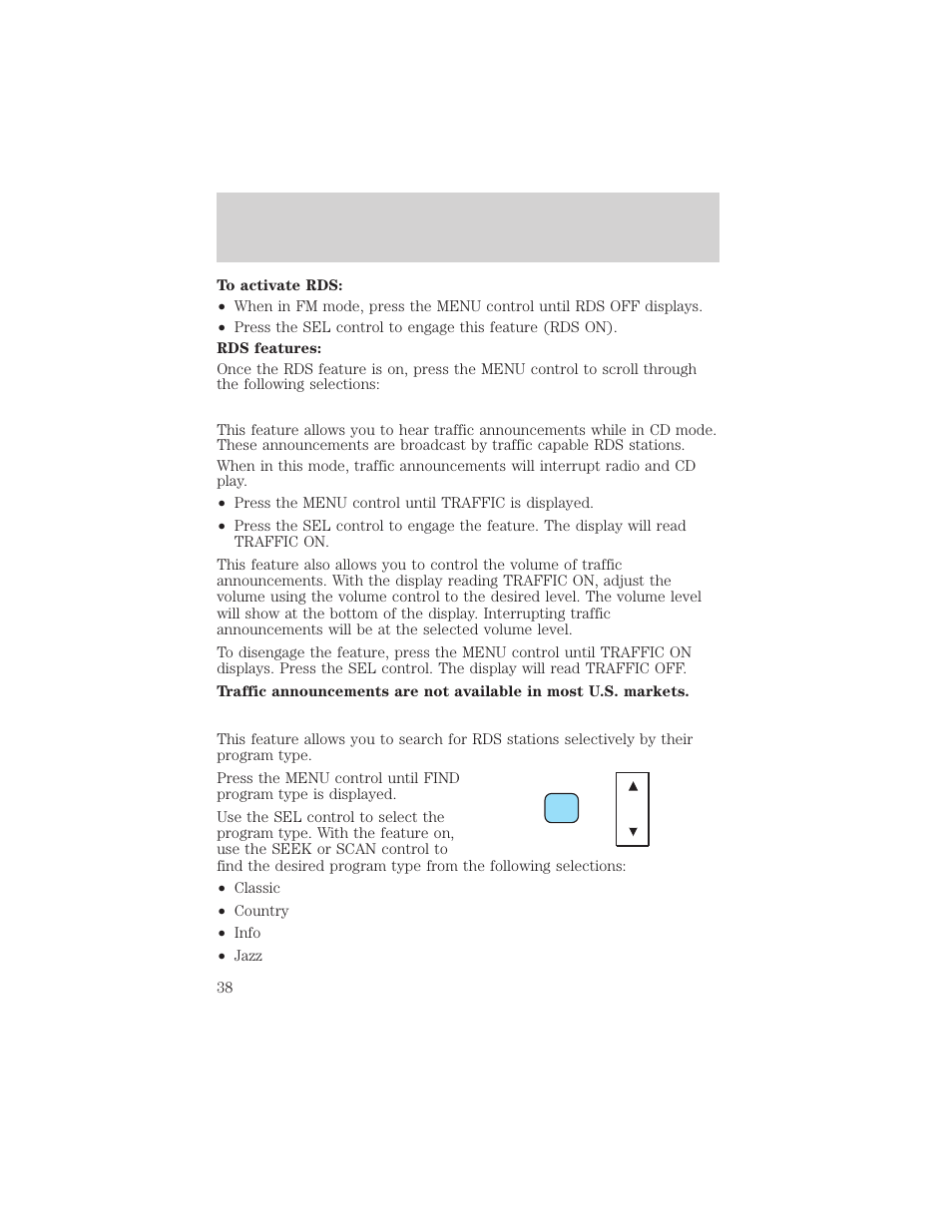 Entertainment systems | FORD 2003 Excursion v.2 User Manual | Page 38 / 272