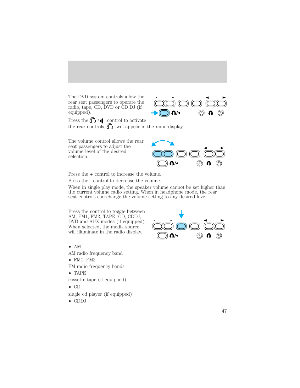 Entertainment systems | FORD 2003 Excursion v.2 User Manual | Page 47 / 272