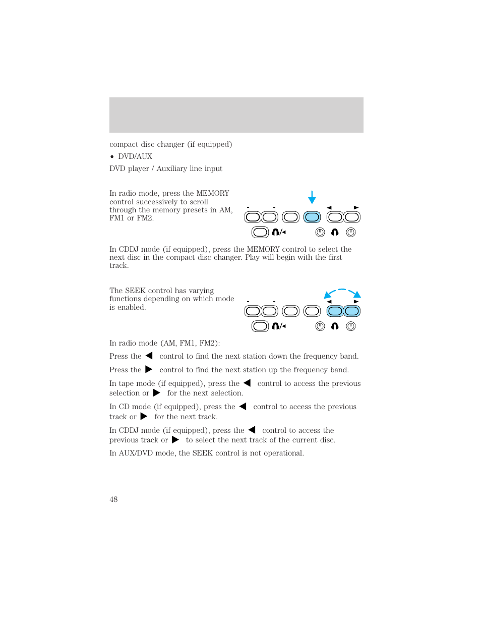 Entertainment systems | FORD 2003 Excursion v.2 User Manual | Page 48 / 272