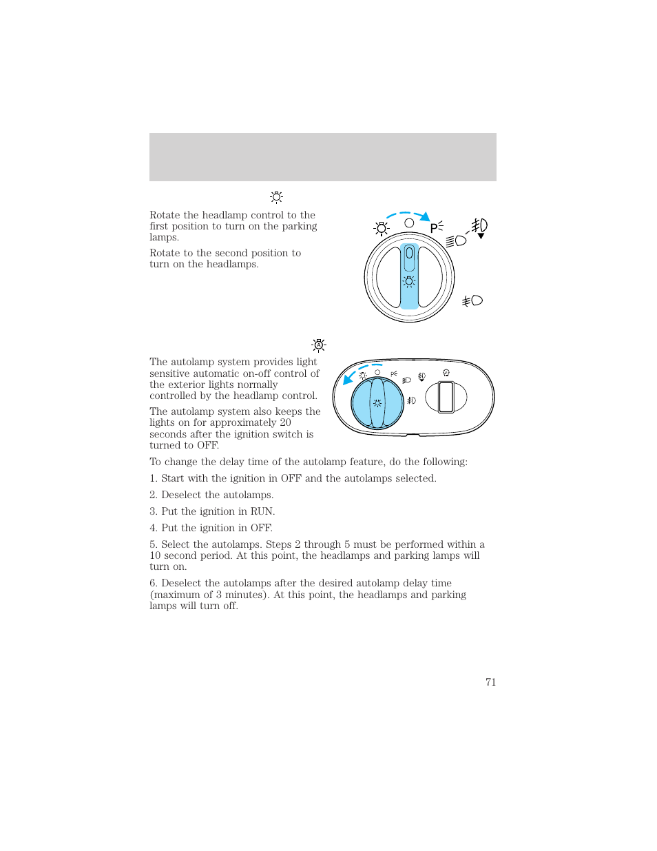 Lights | FORD 2003 Excursion v.2 User Manual | Page 71 / 272