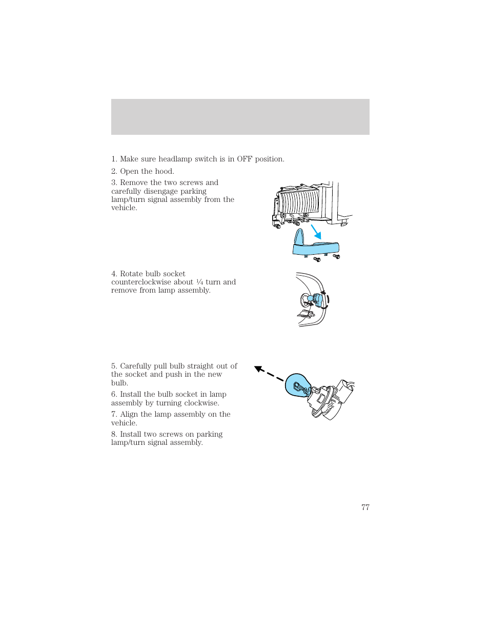Lights | FORD 2003 Excursion v.2 User Manual | Page 77 / 272