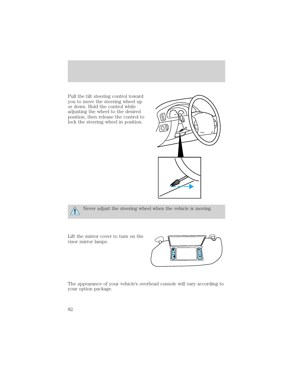 Driver controls | FORD 2003 Excursion v.2 User Manual | Page 82 / 272