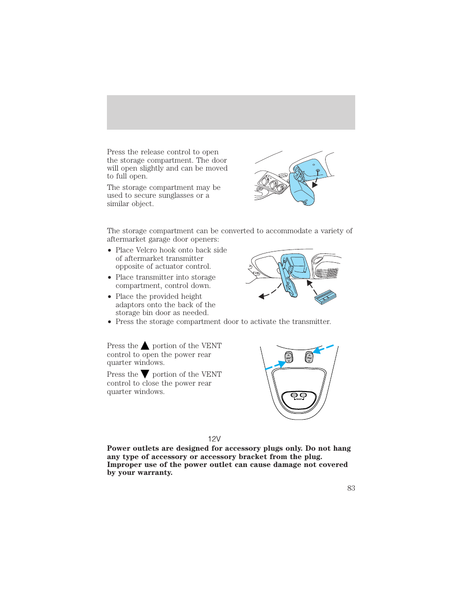 Driver controls | FORD 2003 Excursion v.2 User Manual | Page 83 / 272