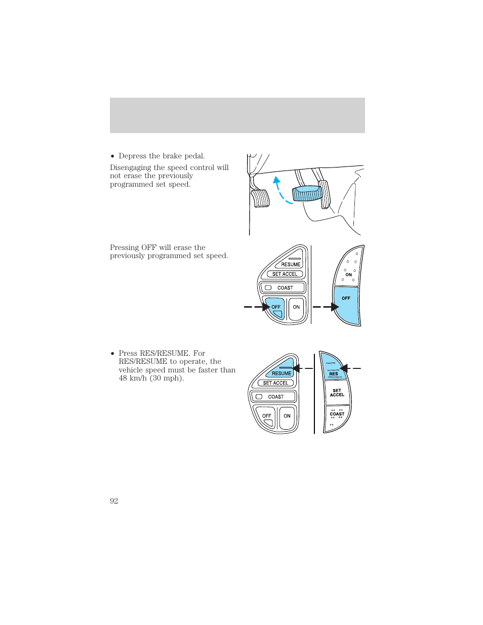 Driver controls | FORD 2003 Excursion v.2 User Manual | Page 92 / 272