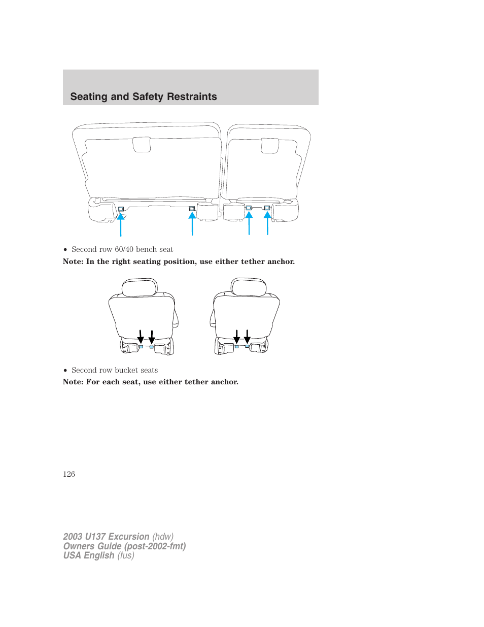 FORD 2003 Excursion v.3 User Manual | Page 126 / 256