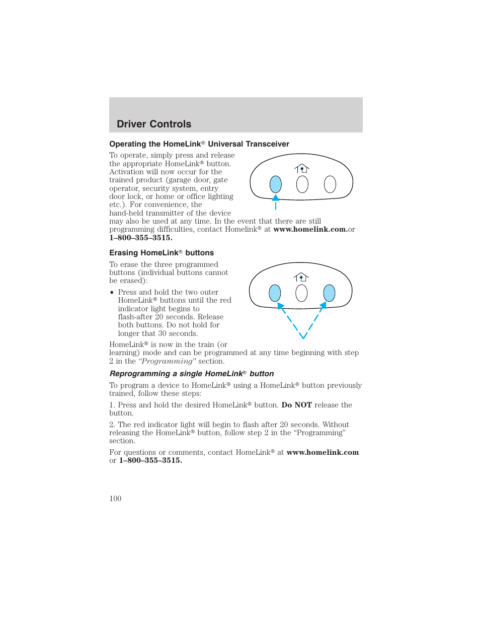 Driver controls | FORD 2003 Excursion v.4 User Manual | Page 100 / 272