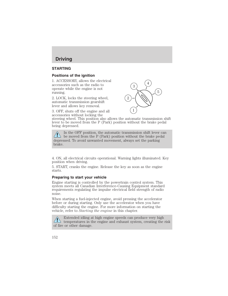 Driving | FORD 2003 Excursion v.4 User Manual | Page 152 / 272