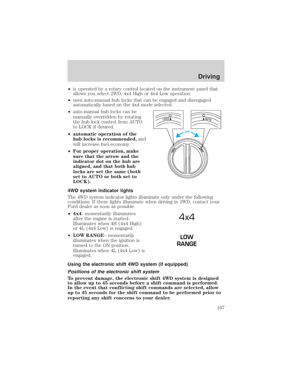 Driving | FORD 2003 Excursion v.4 User Manual | Page 167 / 272