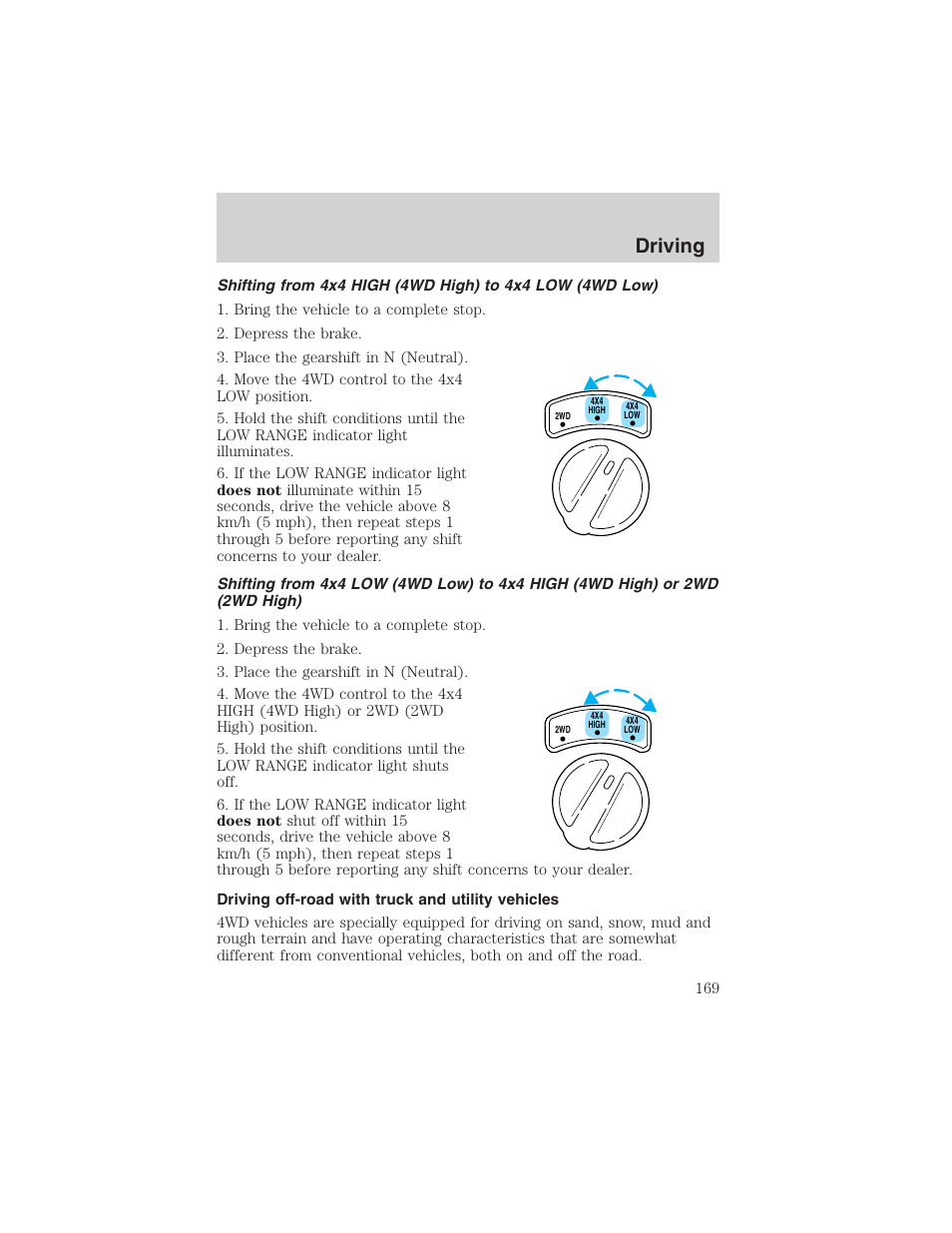 Driving | FORD 2003 Excursion v.4 User Manual | Page 169 / 272
