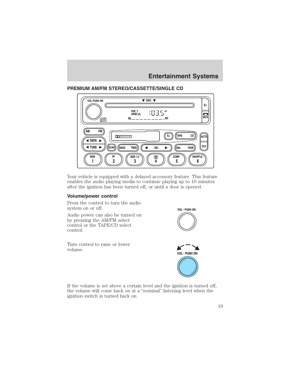 Entertainment systems | FORD 2003 Excursion v.4 User Manual | Page 19 / 272