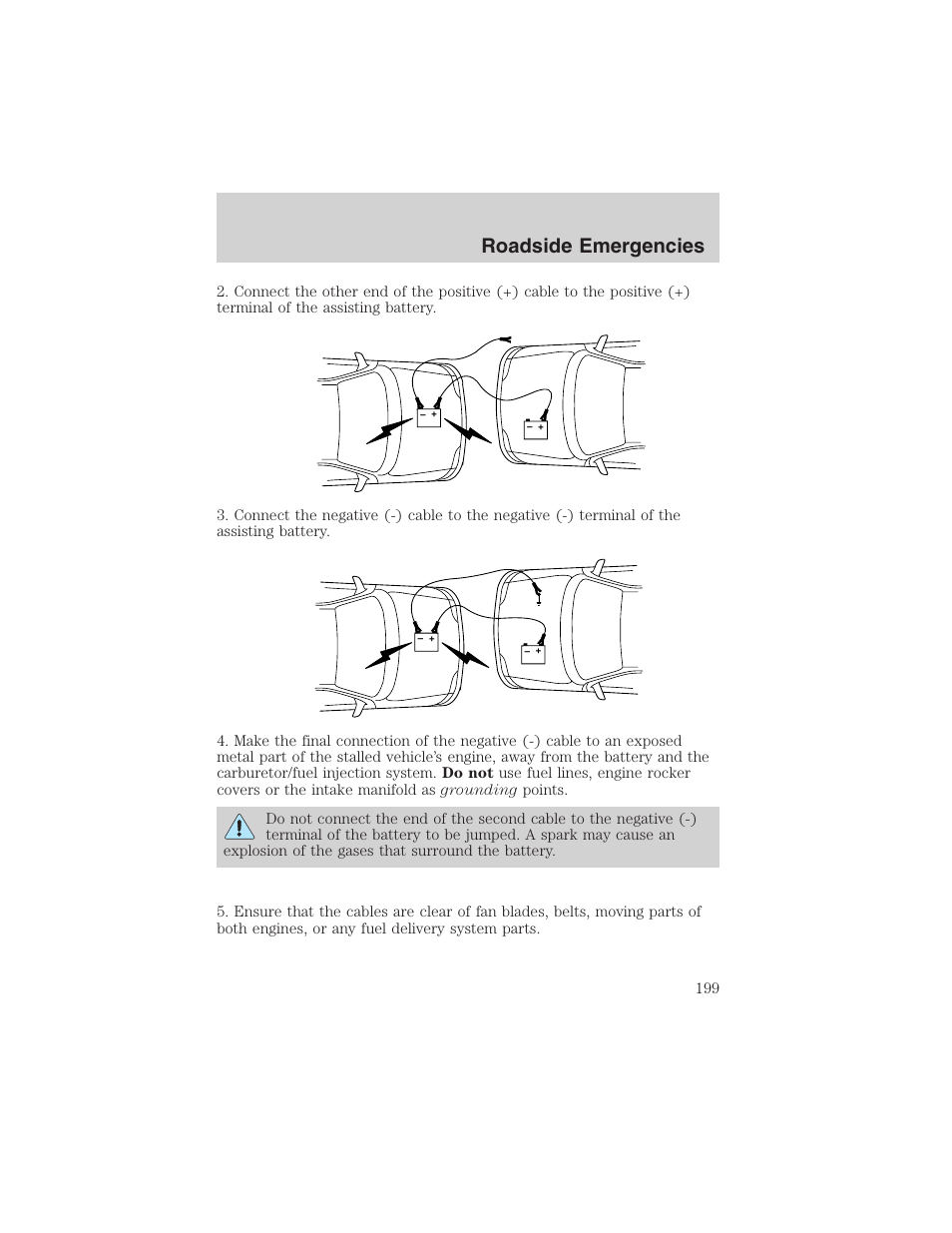 Roadside emergencies | FORD 2003 Excursion v.4 User Manual | Page 199 / 272