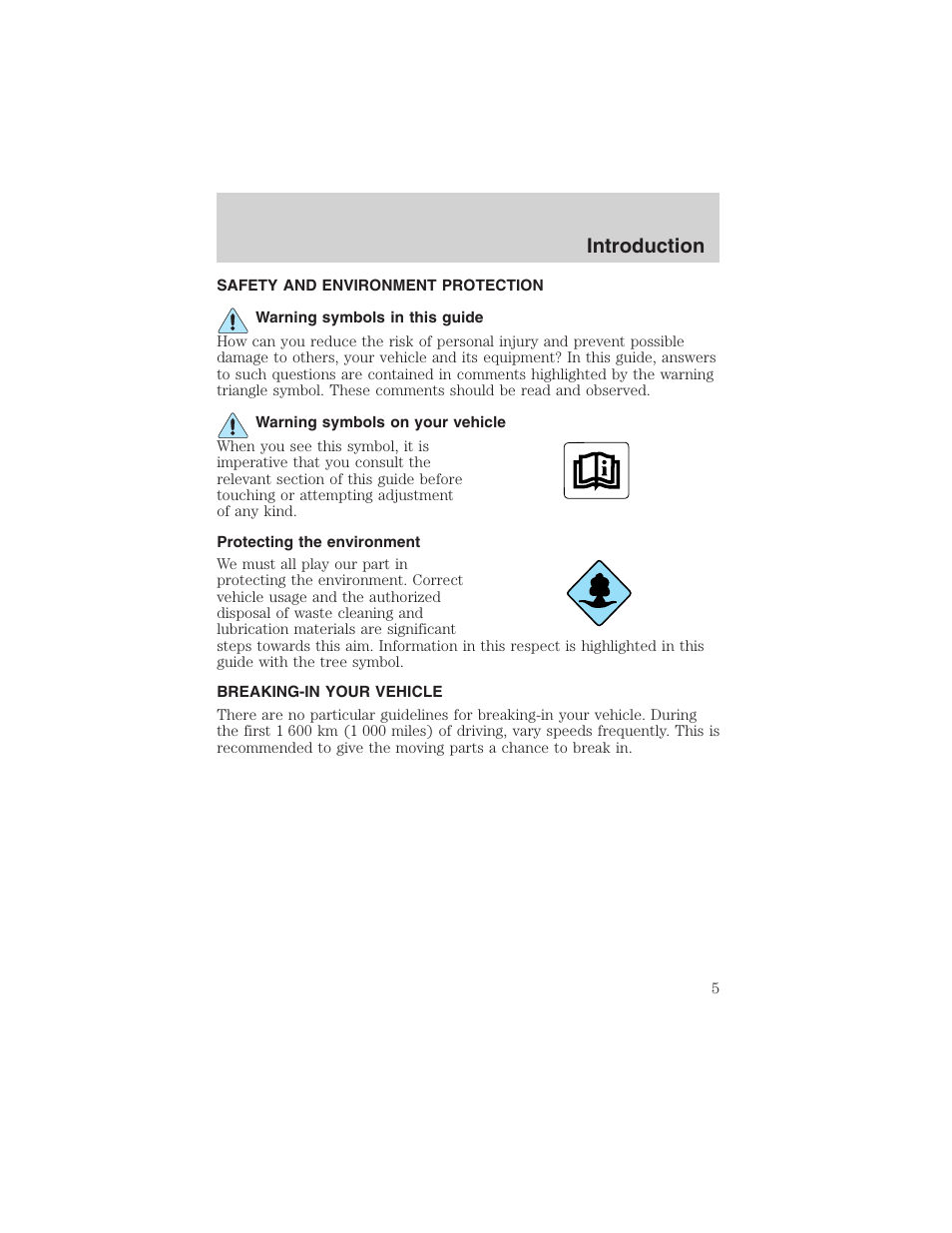 Introduction | FORD 2003 Excursion v.4 User Manual | Page 5 / 272