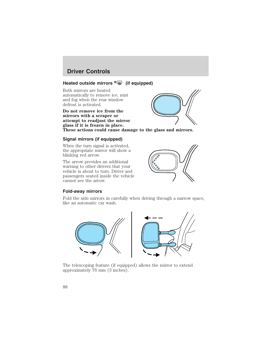 Driver controls | FORD 2003 Excursion v.4 User Manual | Page 88 / 272
