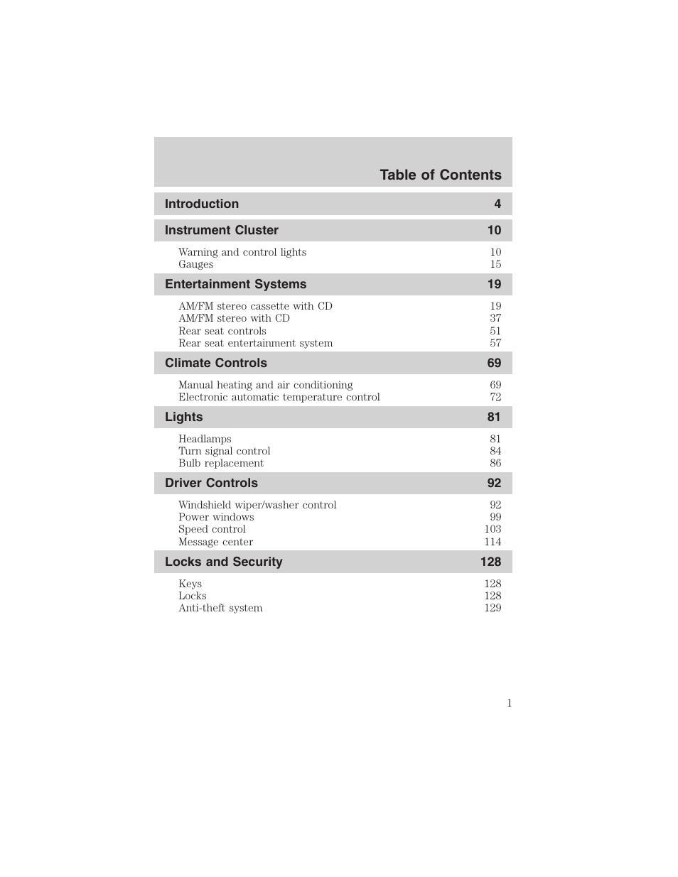 FORD 2003 Expedition v.1 User Manual | 320 pages