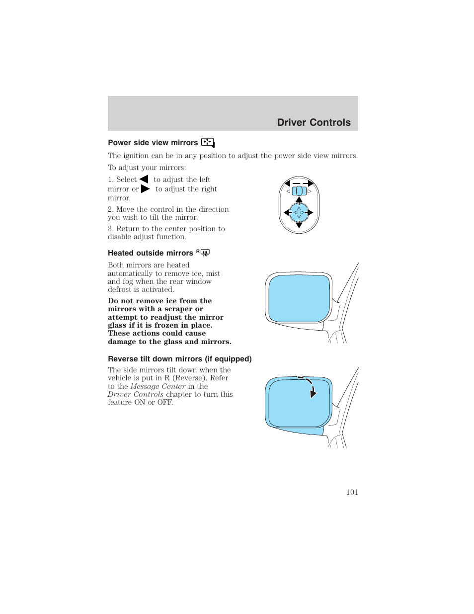 Driver controls | FORD 2003 Expedition v.1 User Manual | Page 101 / 320